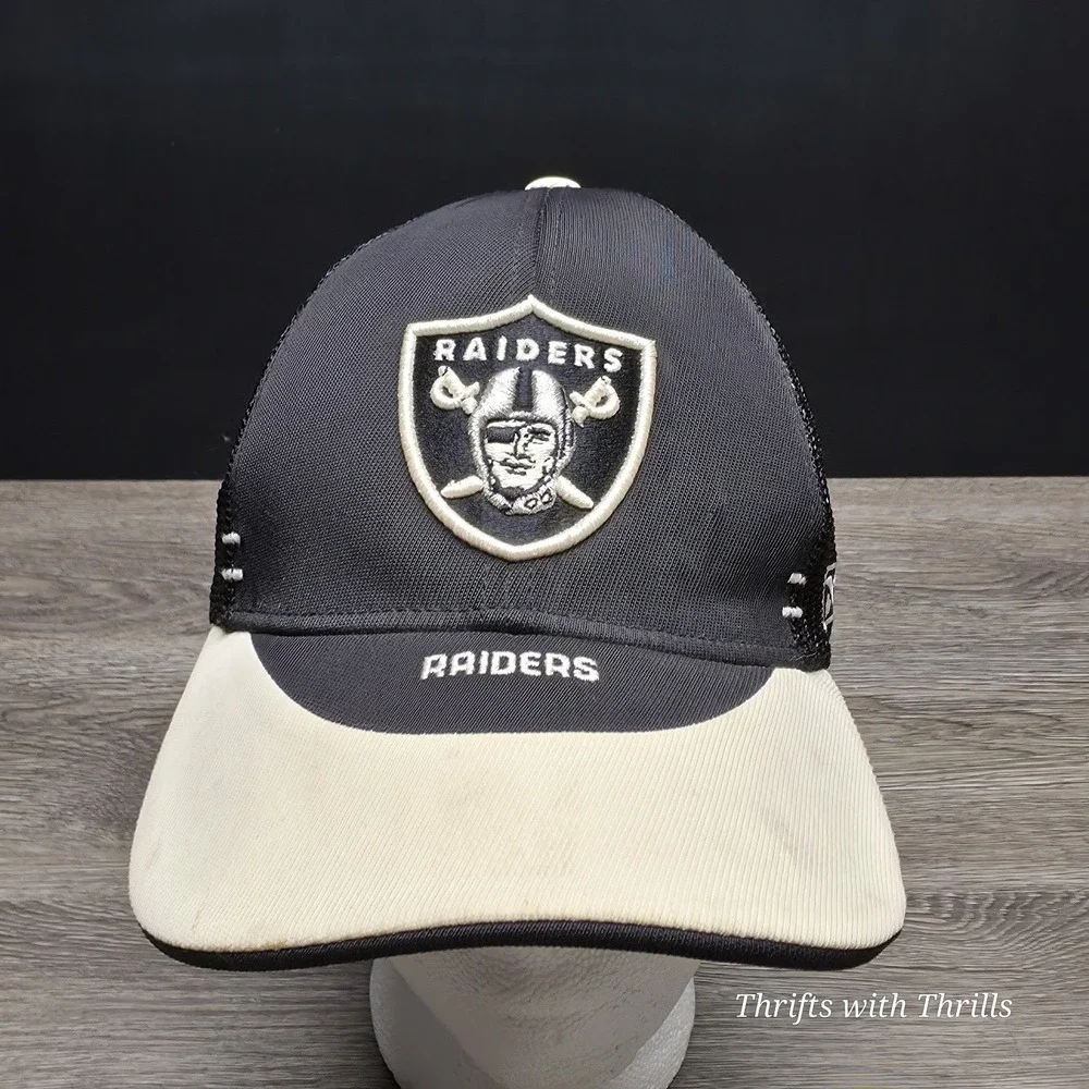 Vintage NFL Raiders Hat - Reebok Authentic Sideline Hat Fitted - One Size
